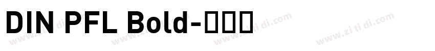 DIN PFL Bold字体转换